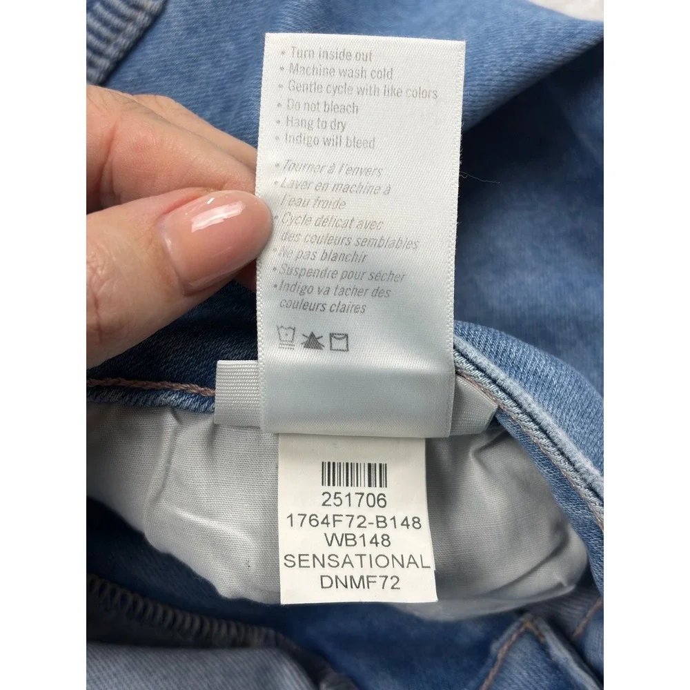 Paige Verdugo Ankle Mid Rise Ultra Skinny Jeans Blue Transcend Vintage Size 34